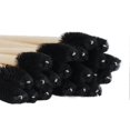 thumbnail image 2 of Lot de 100 brosses à cils jetables en bambou, respectueuses de l'environnement, pour le maquillage, noires, 2 of 4