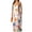 White, variant on Lovzfmll Women's Sundress, V-Neck Sleeveless with Spaghetti Straps & Print & Low Back, Bohemian Maxi Dress Brown, S