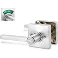 thumbnail image 2 of Square Privacy Indicator Door Lock Solstice Lever in Satin Chrome, 2 of 6