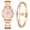 Pink, variant on VerPetridure Jadi New Watch Trend Latest Design Grain Dial High Quality Quartz Watch