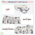 thumbnail image 4 of joogoo Vintage Rabbits Lavender Flowers 2 Piece Long Sleeve Tee and Pants Cotton Pajama Set 8Y, 4 of 7