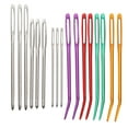 thumbnail image 1 of Aluminum Bent Tip Needle,Yarn Needles Large‑Eye Blunt Wool Needles Yarn Needles Future-Proof Design, 1 of 14