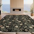 thumbnail image 2 of Design&I 9'x12' Washable Area Rug Giant Skid-Resistant Asian Chinoiserie Vintage Lattice Vine Trellis Border Peony Bird Flowing Dynamic for Great Room, Large Living, 2 of 7