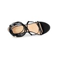 thumbnail image 4 of BLISSFUL STEP Women Strappy Straps Lace Up Stiletto Heel Sandals Black 6, 4 of 8