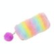 thumbnail image 1 of predolo Estuche de Peluche Arcoíris Gran Capacidad Estuche de Felpa con Pompón Tacto Tacto Agradable Lapicera Peluda Multicolor para Niñas, Adolescentes, 1 of 6