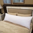 thumbnail image 2 of American Pillowcase Body Pillow Cover 20x54, 100% Brushed Microfiber, Body Pillow Cover, Envelope Closure, White, 2 of 8