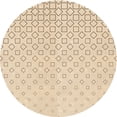 thumbnail image 1 of Ahgly Company Machine Washable Indoor Round Transitional Moccasin Beige Area Rugs, 8' Round, 1 of 7