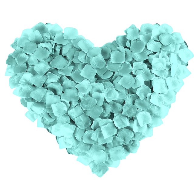 Laklulu 1200 piezas de pétalos de rosa artificiales, pétalos de flores no tejidos para decoración romántica, de bodas, fiestas y del día de San Valentín