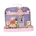 thumbnail image 3 of Casa de muñecas portátil, juego infantil, juguete de imitación, accesorios decorativos, mano de obra fina, regalos de cumpleaños, maleta, juguete de, 3 of 9