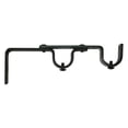 thumbnail image 2 of Versailles Double Wall Brackets for 5/8" - 3/4" rods 4.5" - 5" Projection Pair Black, 2 of 4