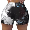 thumbnail image 2 of Fotbe Butterfly Angel Wings Art Shorts Sin Costuras – Shorts Deportivos de Cintura Alta para Mujer, Elásticos para Gimnasio, Yoga, Running o Ciclismo-Small, 2 of 8