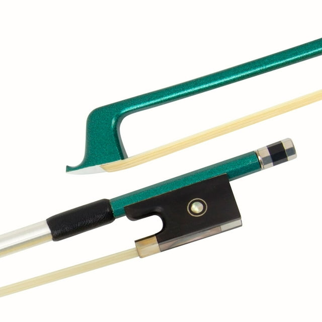Kmise Arcos De Violín De Fibra De Carbono: Arco De Violín Ligero 4/4 Anti-Deformación Arco De Violín De Tamaño Completo Pelo De Caballo Ultra Elástico Regalo Para Principiantes Profesionales Adultos N