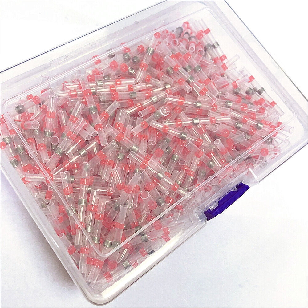 300PCS Red Waterproof Solder Seal Sleeve Heat Shrink Wire Connectors Terminals