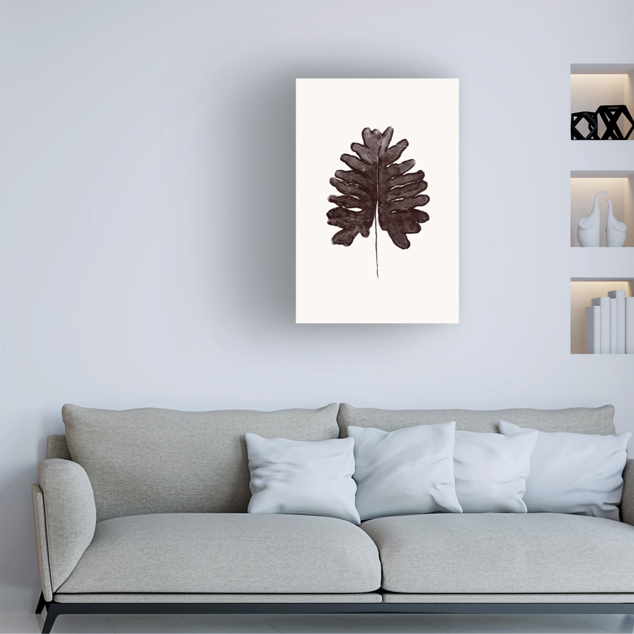 Canvas Wall Art - Yuyu Pont 'Tropical Leaf III' Wall Art for Living Room, Bedroom, or Office Décor by Trademark Fine Art - 16 x 24 Inches