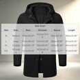 thumbnail image 3 of Ceisia Men's Solid Hooded Wool Blend Coat Zip Button Hybrid Windproof Long Sleeve Outerwear Gift, 3 of 8
