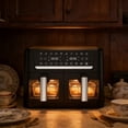 thumbnail image 3 of 12.7QT Dual Basket Air Fryer Oven, Digital Control, Clear-View Window, Versatile Air Fryer for Roasting, Baking, Reheating Healthy Meals, 3 of 5