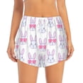 thumbnail image 2 of Goofa Heart Rabbit Printed Women 2 in 1 Running Shorts,Quick Dry Athletic Workout Shorts,High Waisted Athletic Shorts with Liner Pockets-XX-Large, 2 of 9