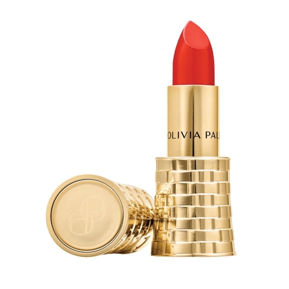 Olivia Palermo Long-Lasting Matte Lipstick, Poppy Orange Lip Color, Velvet Matte Finish