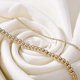 thumbnail image 5 of Dainty Gold Bracelets for Women, 14K Gold Plated Adjustable Layered Bracelet, 5 of 5
