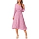 thumbnail image 1 of INSPIRE CHIC Vestidos de Otoño para Mujeres de Manga Larga con Escote en V Floral Boho Flowy Midi S Rosa, 1 of 5