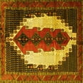 thumbnail image 1 of Ahgly Company Indoor Square Persian Yellow Traditional Area Rugs, 4' Square, 1 of 4