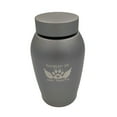 thumbnail image 2 of Little Family Members Pet Cremation Urn Engraved Stainless Steel Small Gray D2, 2 of 3