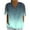 Army Green, variant on Women's Ombre Short Sleeve T-Shirt V-Neck Button Front Tie Detail Top in Soft Linen-Cotton Blend, Loose Fit Casual Blouse