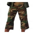 thumbnail image 2 of 6-Pocket BDU 3/4 Pants - Woodland Camo, 2X-Large, 2 of 2