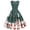 Olive Drab, variant on Odeerbi Christmas Dresses for Women 2025 Slim Print Lace Swing Dress Sleeveless Round Neck Dress Red