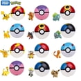 thumbnail image 2 of Figuras de acción de Pokémon, Pokeball con dibujos animados, Pikachu, Charmander, Eevee, Squirtle, Vulpix, juguetes para regalo, 2 of 4