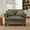 Brown + Foam, variant on SEENYOO 46.5" Lounge Sofa, Living Room Couch; Single Lazy Sofa Chair, Padded Backrest and Seat, Dual Armrests, Multi-Room Use, Beige