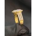 thumbnail image 4 of Pave 1.80 Carats Round Brilliant Cut Halo Diamonds Anniversary Ring In Fine 14K Yellow Gold, 4 of 13