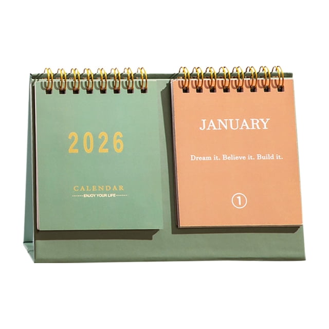 BKER 2026 Large Desk Calendar Stand Elegant Tabletop Display For Home With Monthly Pages And Stylish Design