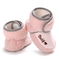 thumbnail image 5 of Baby Newborn Crib Cozy Fleece Winter Booties Non Skid Soft Sole Shoes, 5 of 6