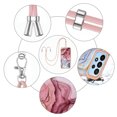 thumbnail image 5 of Case for Samsung Galaxy A33 5G, Adjustable Detachable Crossbody Strap Neck Strap Silicone Bumper Marble Painted TPU Ultra Thin Shockproof Protective Phone Case Cover for Galaxy A33 5G, Rose, 5 of 7