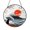 Acrylic 3.5 Inch, variant on Japanese Cat and Wave Stained Glass Suncatcher, Window Hanging Decor Featuring Cat Figure with Stylized Ocean Wave and Sunset