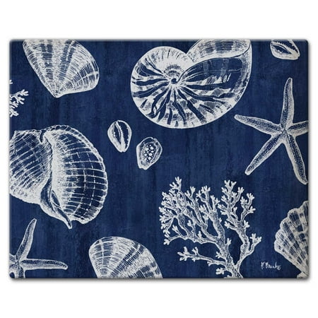 

CounterArt St Tropez Shells 3mm Heat Tolerant Glass Cutting Board 15 by 12