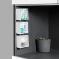 thumbnail image 4 of Cajas de almacenamiento de almohadillas de algodón montadas en la pared más baratas, organizador de baño a prueba de polvo para hisopos de algodón, caja adhesiva para joyería de maquillaje, 4 of 5
