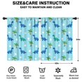 thumbnail image 2 of Blackout Kids Curtains,Light Blue Dinosaurs Palms Eggs Pattern Childrens Insulated Curtains Set Of 2,Bedroom Essentials,Toddler Room Decor 42"x54", 2 of 5