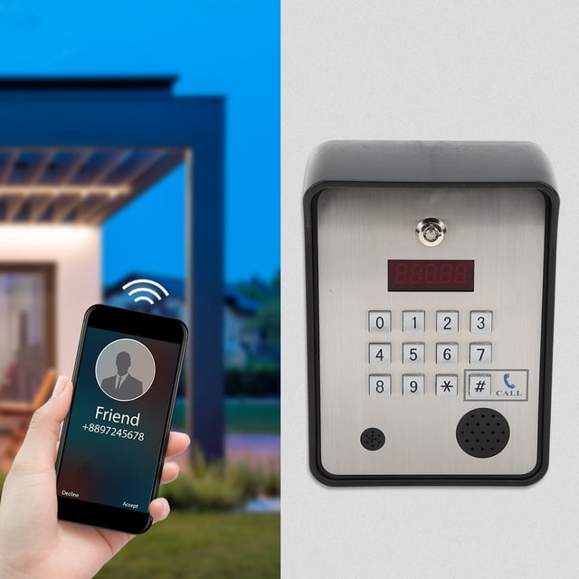 Door Entry System, Access Control System Intercom With Keypad For Office For Apartment EU Frequency