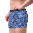 thumbnail image 2 of Honeii Blue Mandala Harmony Print Mens Boxer Briefs Breathable,Boxer Brief for Men, Moisture-Wicking Underwear-XX-Large, 2 of 5