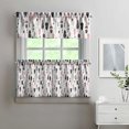 thumbnail image 2 of Vintage Kitchen Curtains Set Boho Tribal Aesthetic Tier and Valance Set with Rustic Patterns Rod Pocket Light Filtering Curtains, 2 of 6