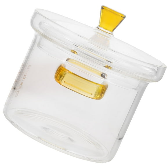 ACDANC Covered Oven Bowl Cookware Simmer Pot Clear Stew Pots with Lids