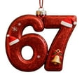thumbnail image 1 of 67 adornos navideños planos en 2D divertidos Six Seven Meme Decoración navideña Regalos para adolescentes y adultos amantes del humor, 1 of 7