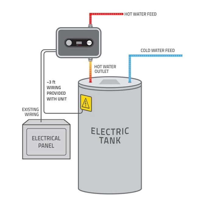 Eemax Autobooster Tank Water Heater Booster, 7 Kw