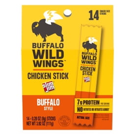 Slim Jim Buffalo Wild Wings, Buffalo Style Chicken Sticks, Snack Size Meat Snacks, 0.28 oz. 14ct