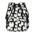 thumbnail image 3 of Haiem Cartoon Penguin Printed School Backpack,Casual Travel Lightweight Backpack,Durable Comfortable Multifunctional Backpack,Laptop Backpack, 3 of 5
