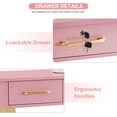 thumbnail image 3 of BarberPub Makeup Vanity Desk with Drawers, Manicure Table with Storage Cabinet, 3 of 5