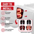 thumbnail image 4 of AMERICAN MODIFIED Smoked LED Tail Lights for 2016 to 2023 Toyota Tacoma, 1 Pair, 4 of 12