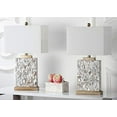 thumbnail image 1 of Safavieh Lighting Collection Tory Ivoire Coquille 25 Pouces Lampe de Table (Lot de 2), 1 of 2